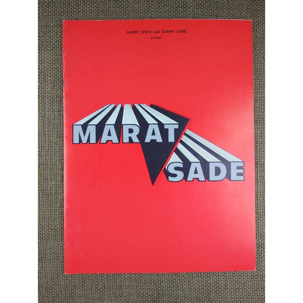 MARAT SADE 1966 Souvenir Program Booklet Marat Sade 16 pages Theater Book